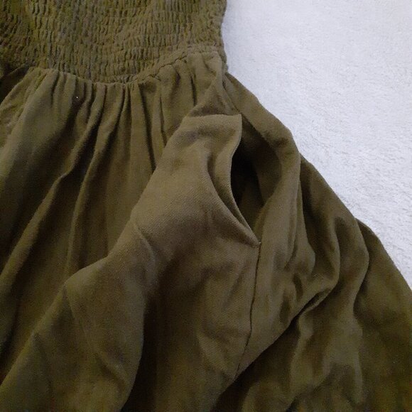 Madewell Women's Olive Green Flannel Lucie Mini Dress XS - Picture 12 of 16